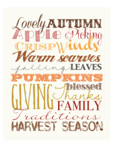 Free Printable Fall