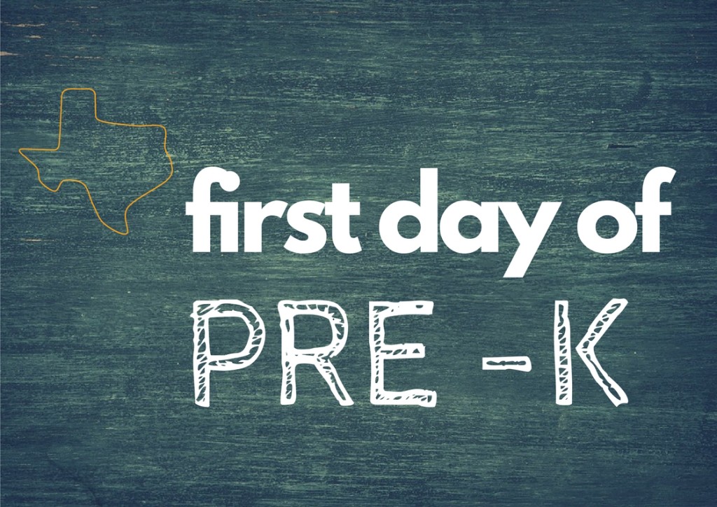 first day of school printable