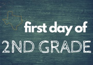 first day of school printable