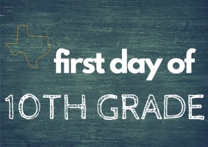 first day of school printable