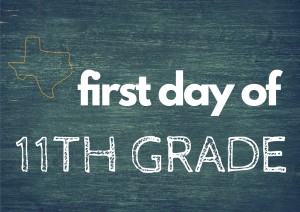 first day of school printable