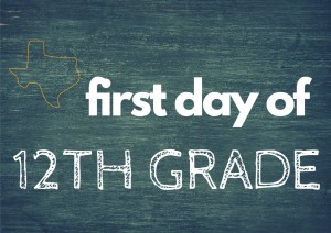 first day of school printable