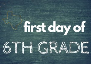 first day of school printable