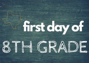 first day of school printable