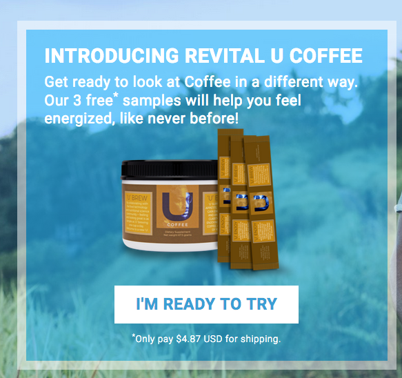 Want Magic Coffee samples, you have come to the right place to try Revital U Brew 