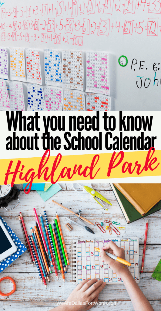 highland park tx school calendar