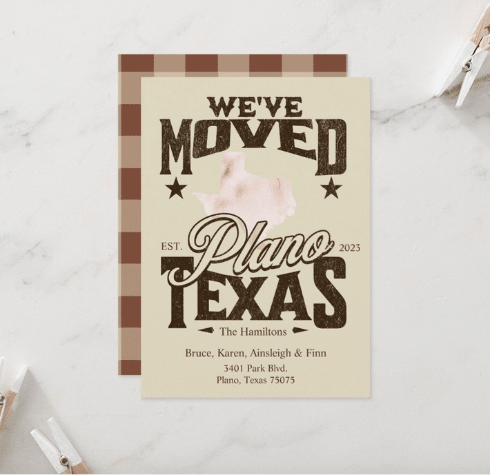 texas moving announcement